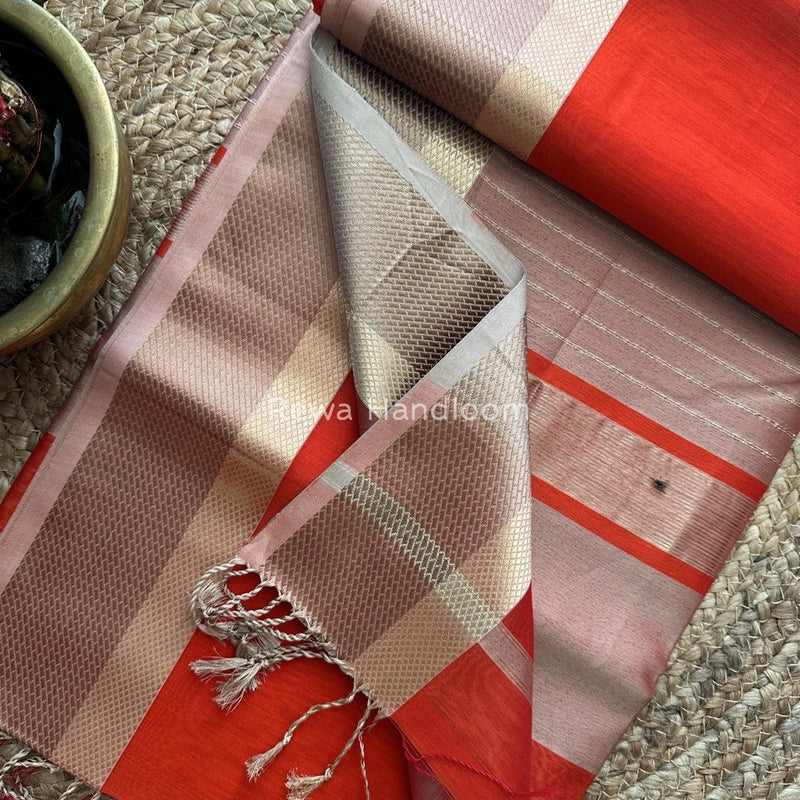Maheshwari Resham Thread Border Saree