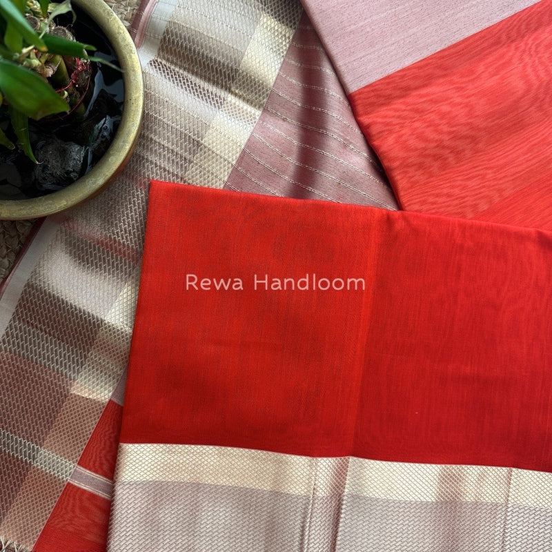  Resham Thread Border Saree