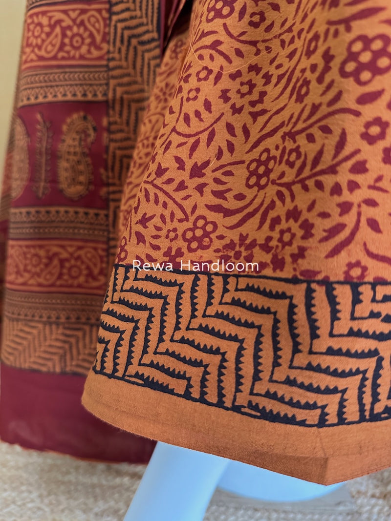 Bagh Print Cotton Suit
