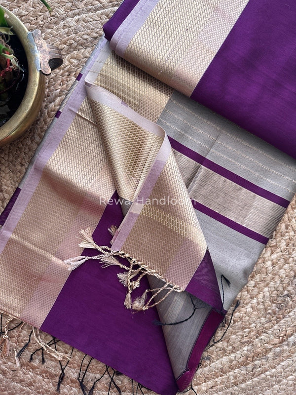 Maheshwari Resham Thread Border Saree