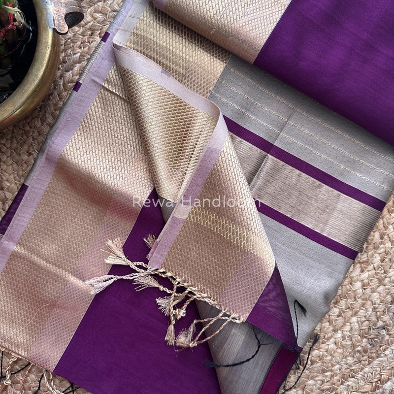 Maheshwari Resham Thread Border Saree
