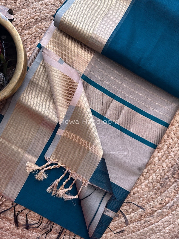 Maheshwari Resham Thread Border Saree