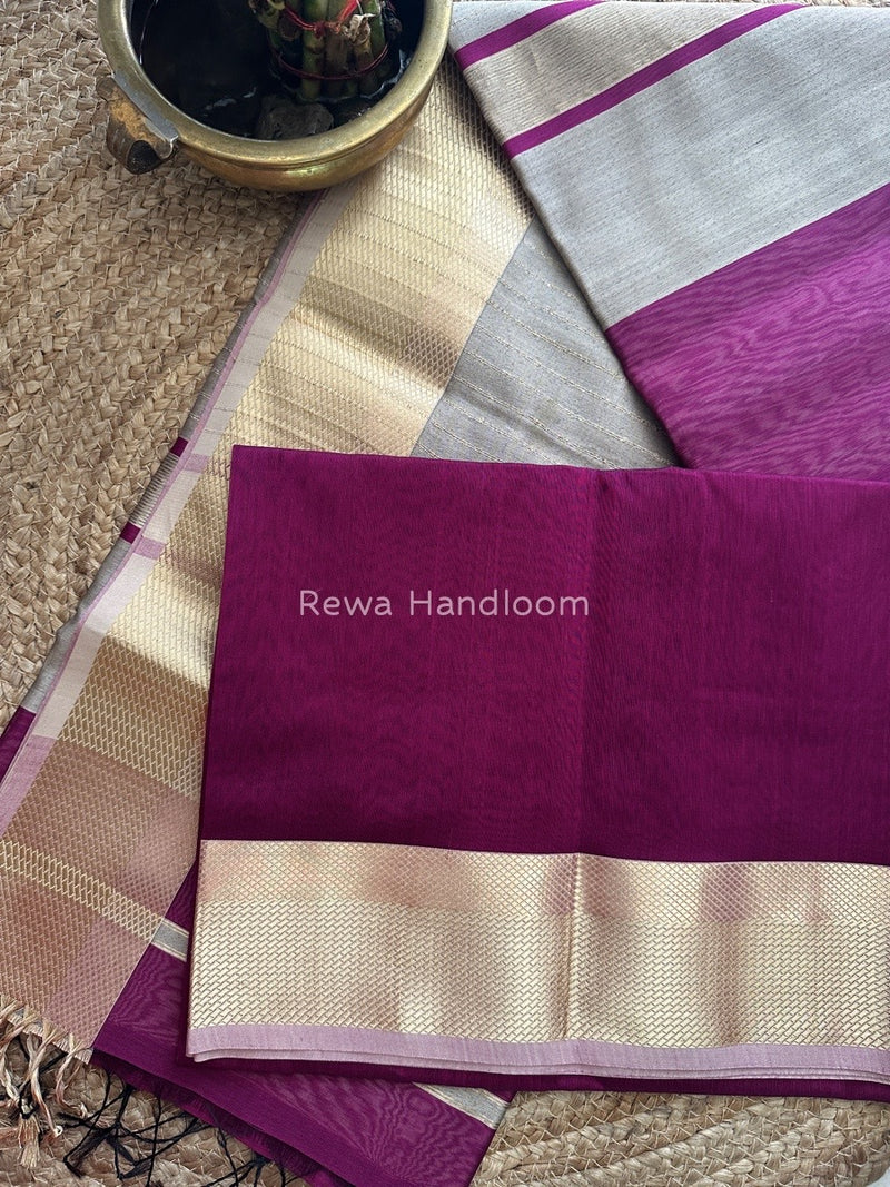  Resham Thread Border Saree
