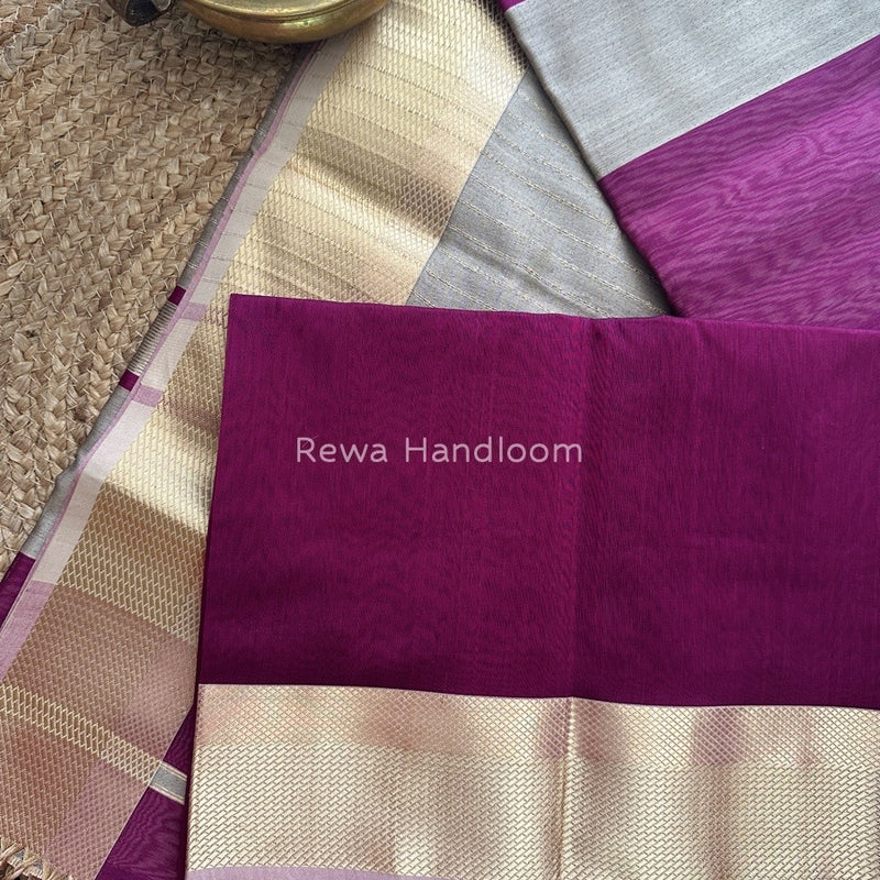  Resham Thread Border Saree