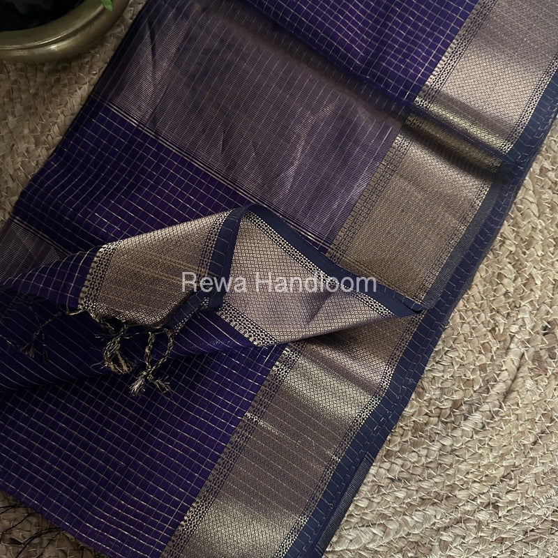 Maheshwari Zari Checks Saree