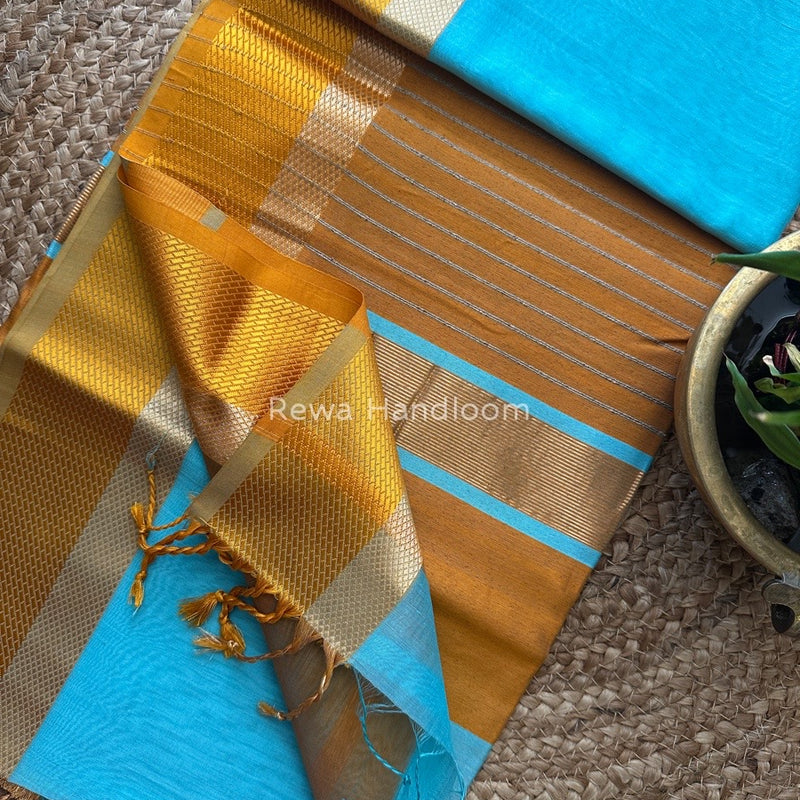 Maheshwari Resham Thread Border Saree