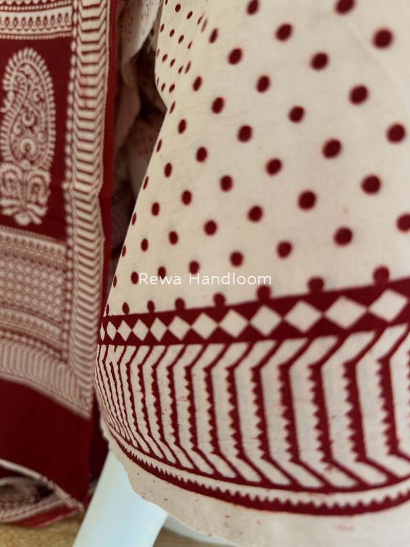 Bagh Print Cotton Suit 