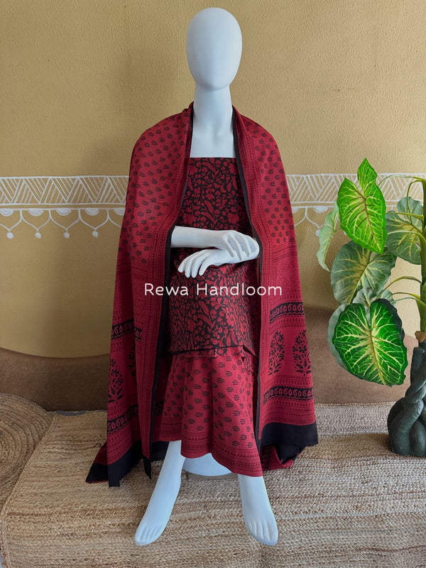 Bagh Print Cotton Suit 