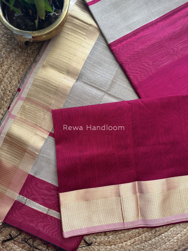  Resham Thread Border Saree