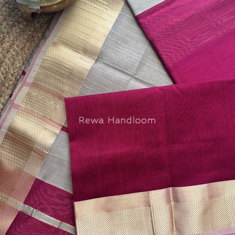  Resham Thread Border Saree