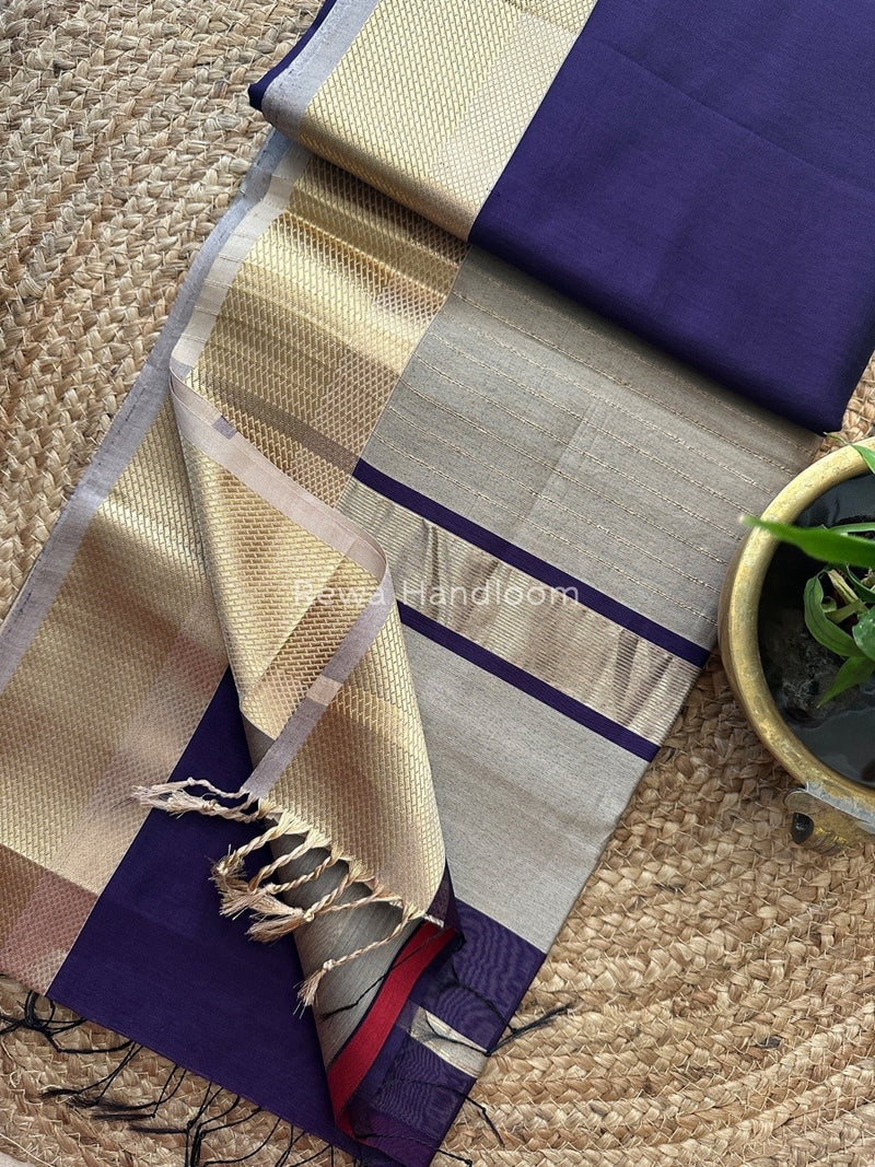 Maheshwari Resham Thread Border Saree