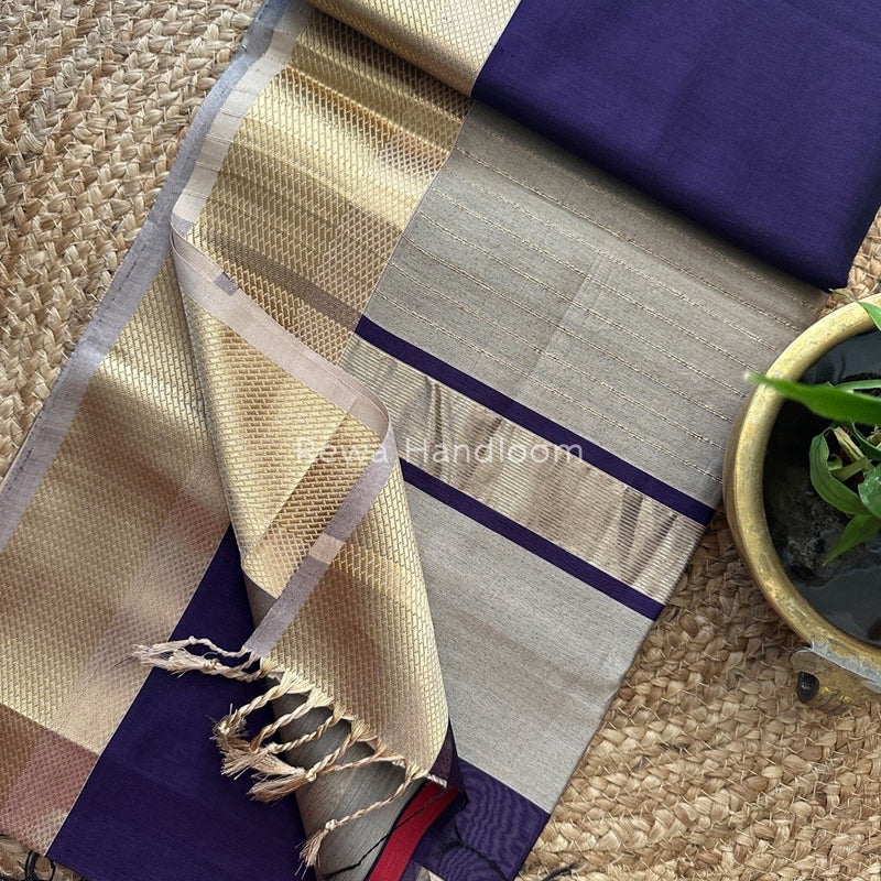 Maheshwari Resham Thread Border Saree
