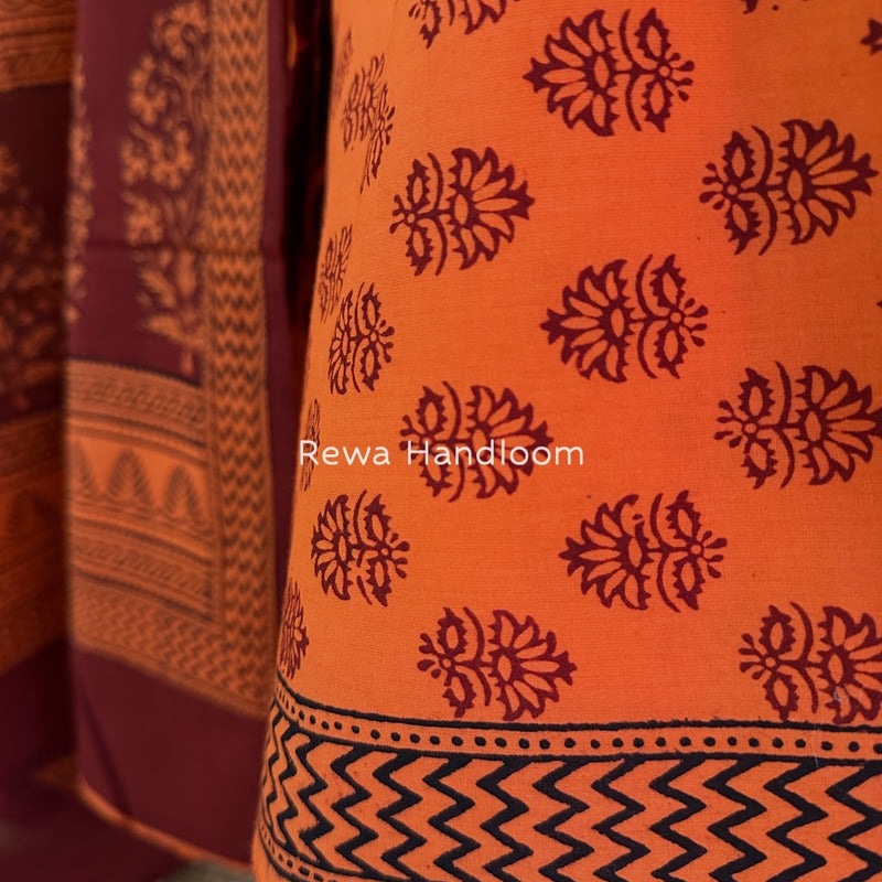 Bagh Print Cotton Suit 
