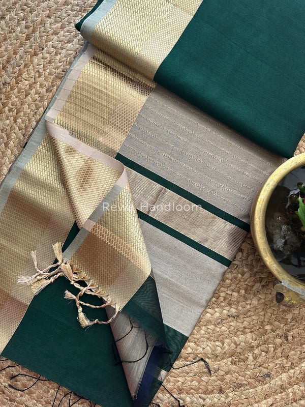 Maheshwari Resham Thread Border Saree