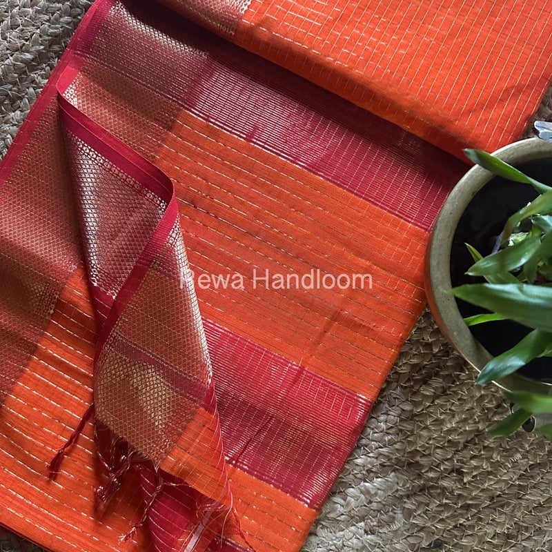 Maheshwari Zari Checks Saree