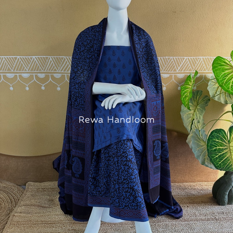 Bagh Print Cotton Suit 