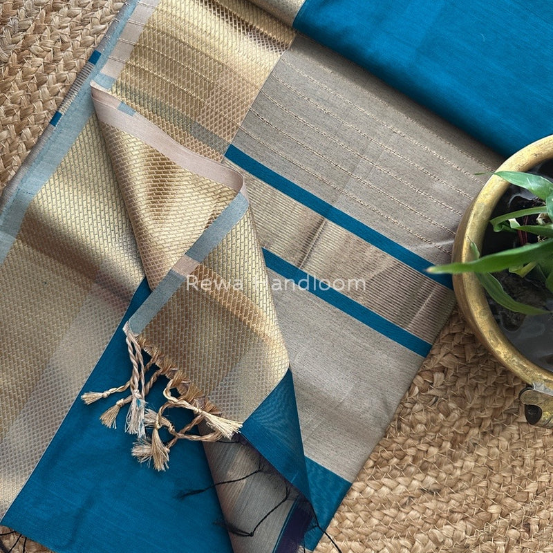 Maheshwari Resham Thread Border Saree