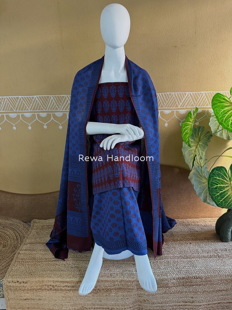 Bagh Print Cotton Suit 