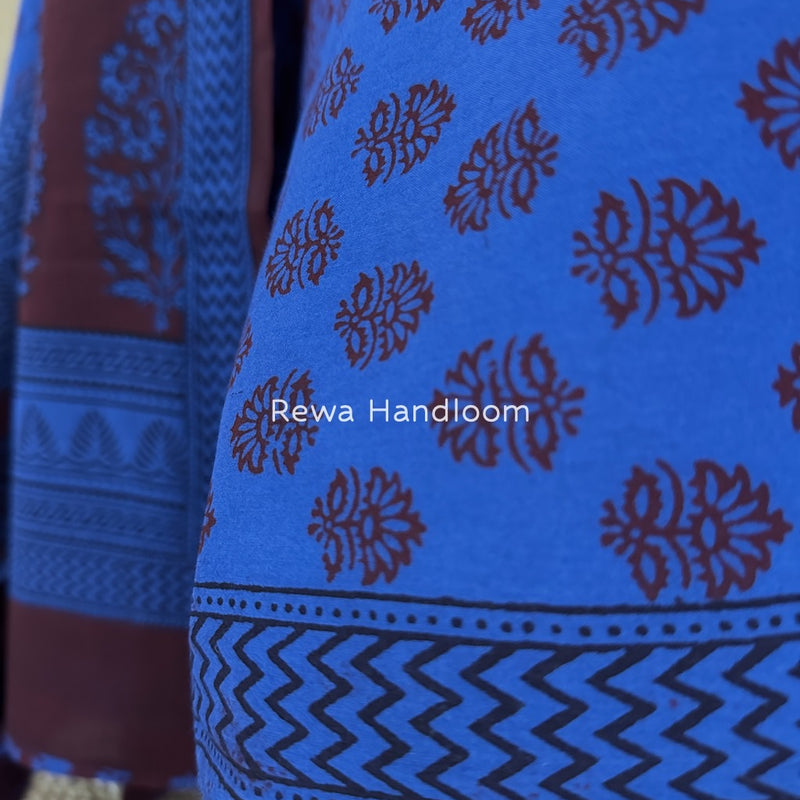 Bagh Print Cotton Suit 