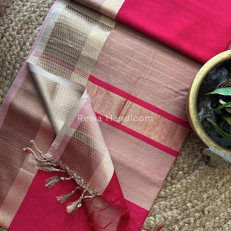 Maheshwari Resham Thread Border Saree