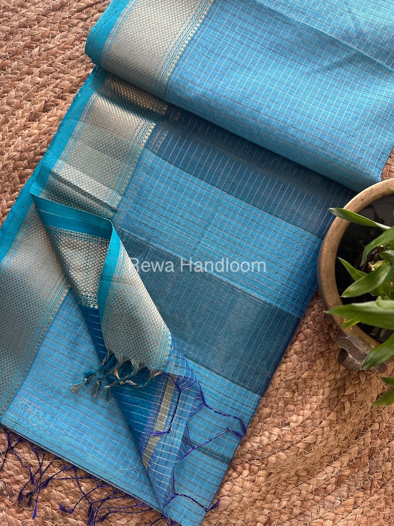 Maheshwari Zari Checks Saree