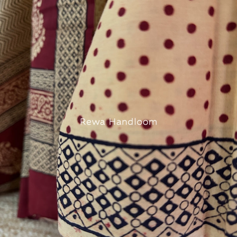 Bagh Print Cotton Suit 