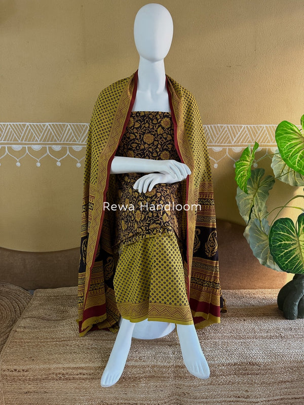 Bagh Print Cotton Suit 