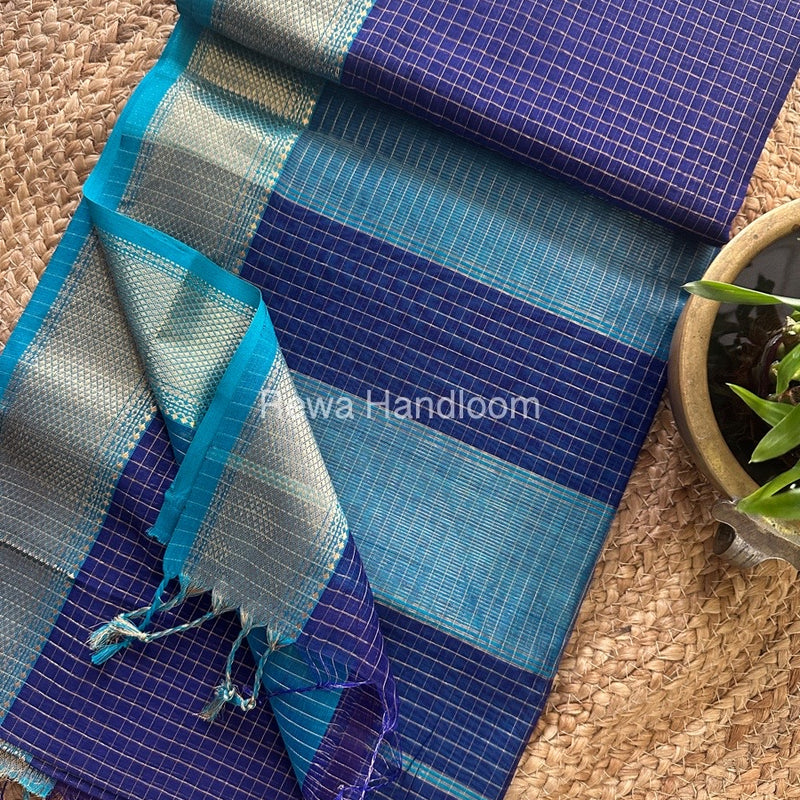 Maheshwari Zari Checks Saree