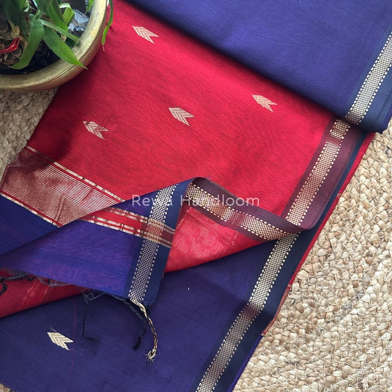  Zari Butti Maheshwari Saree