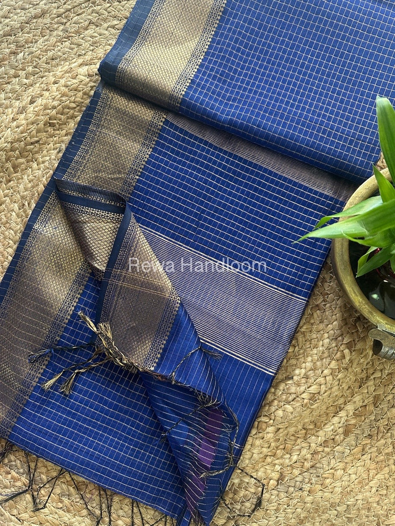 Maheshwari Zari Checks Saree