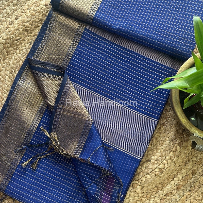 Maheshwari Zari Checks Saree