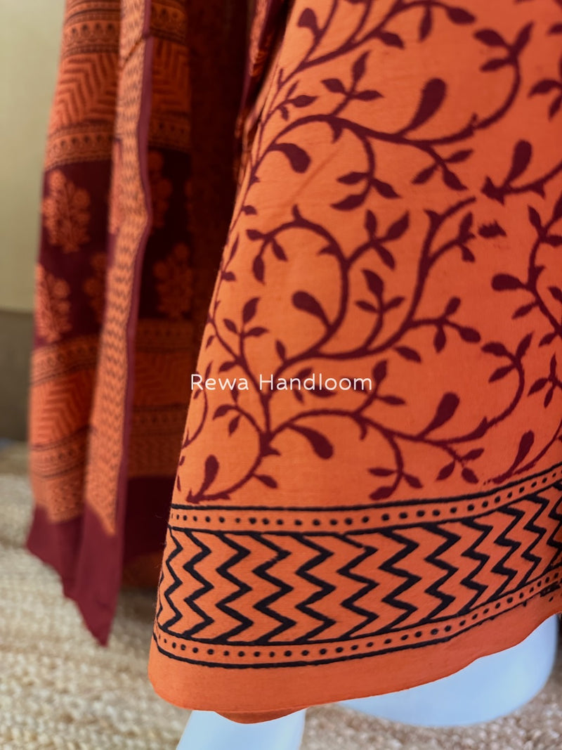 Bagh Print Cotton Suit