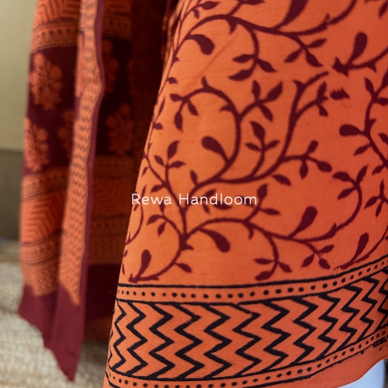 Bagh Print Cotton Suit
