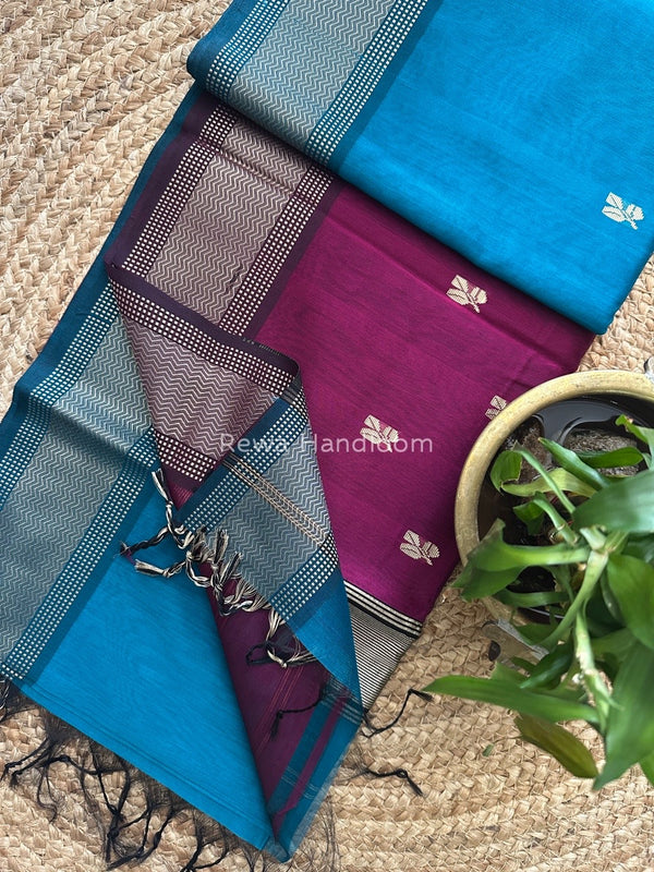 Maheshwari Resham Thread Butti Saree