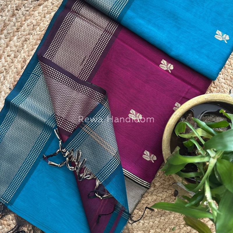 Maheshwari Resham Thread Butti Saree