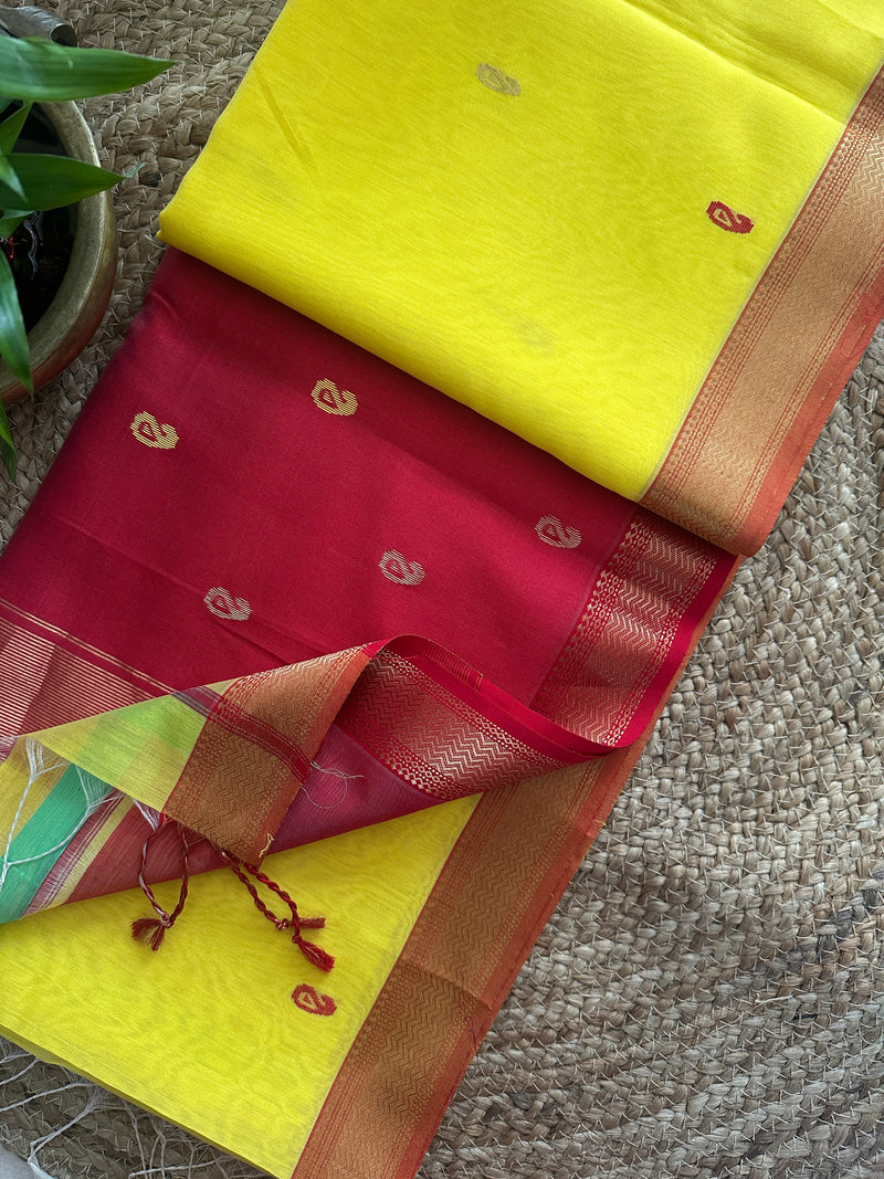 Maheshwari Zari Butti Saree