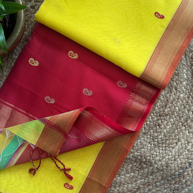 Maheshwari Zari Butti Saree