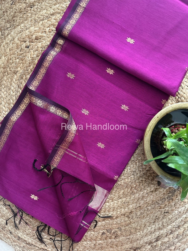 Zari Butti Maheshwari Saree
