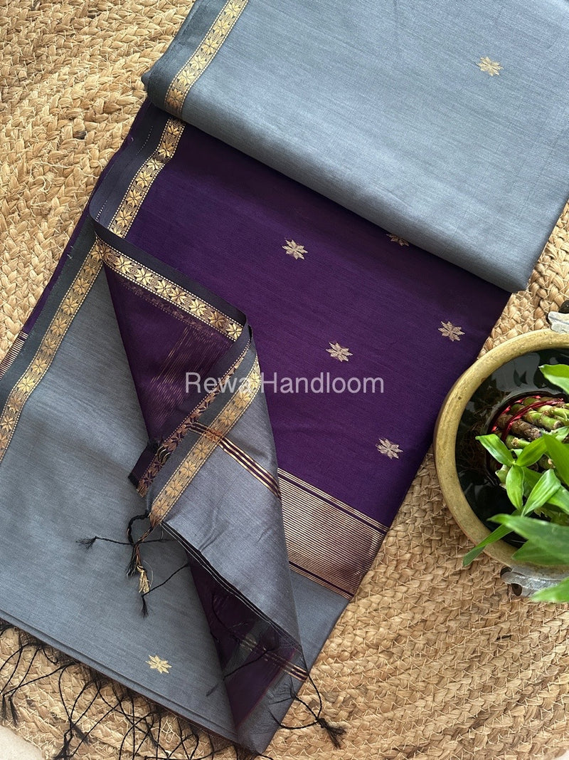 Zari Butti Maheshwari Saree