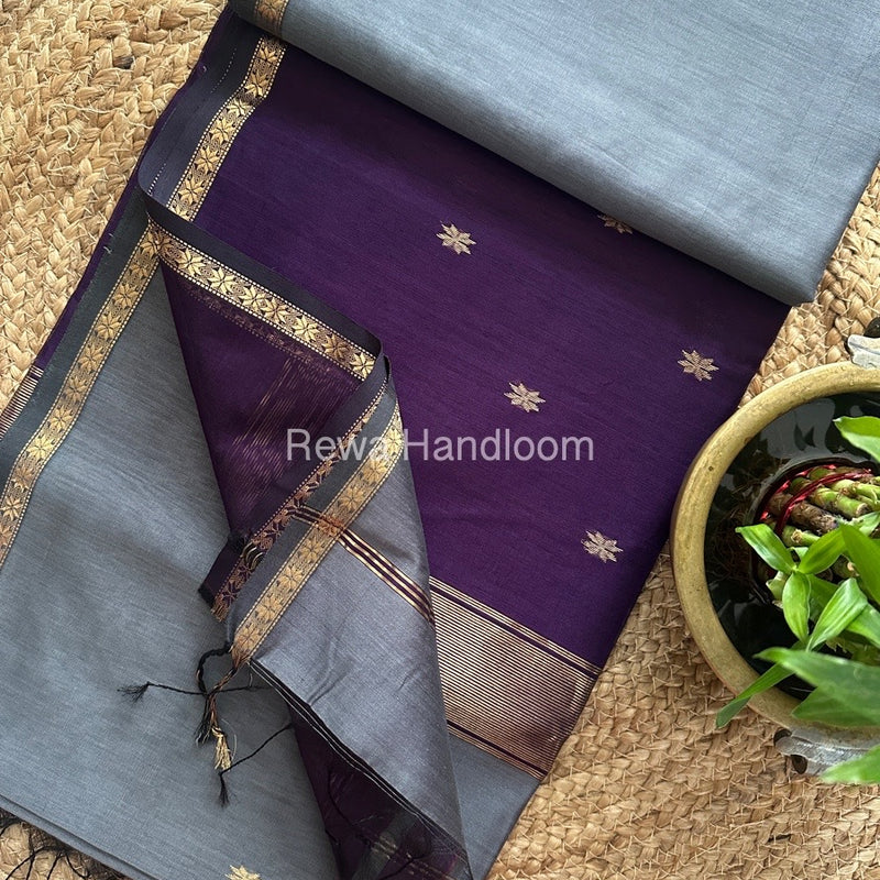 Zari Butti Maheshwari Saree