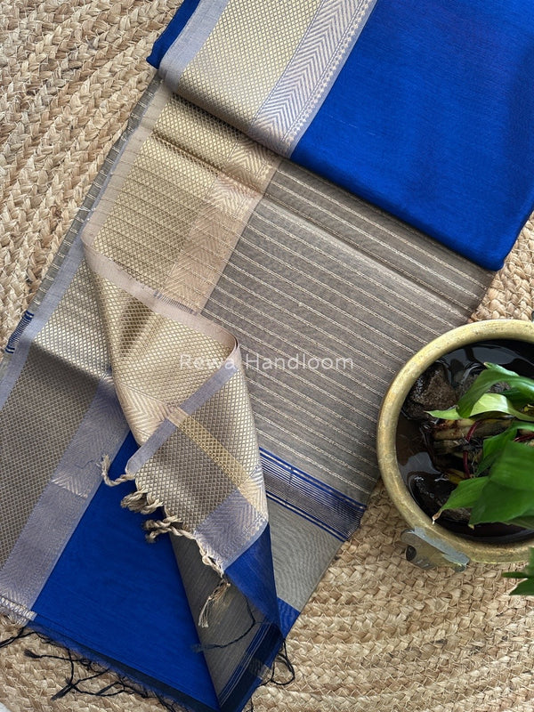 Maheshwari Resham Thread Border Saree
