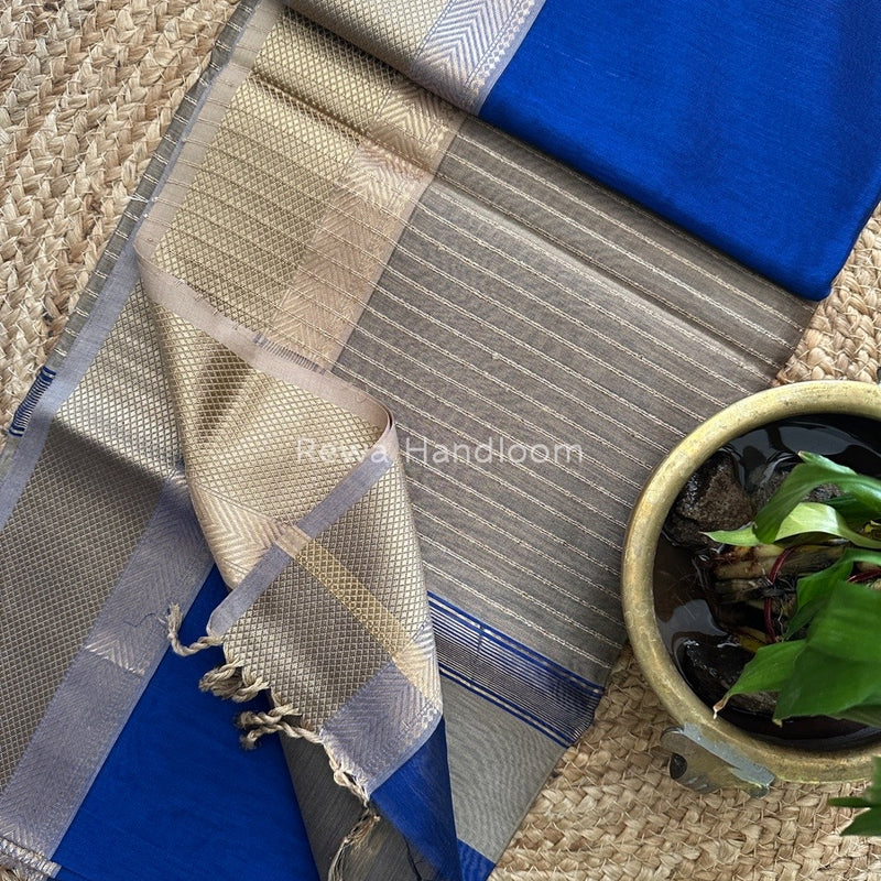 Maheshwari Resham Thread Border Saree
