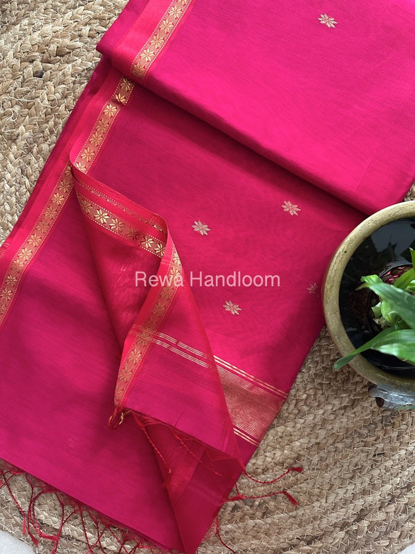 Zari Butti Maheshwari Saree