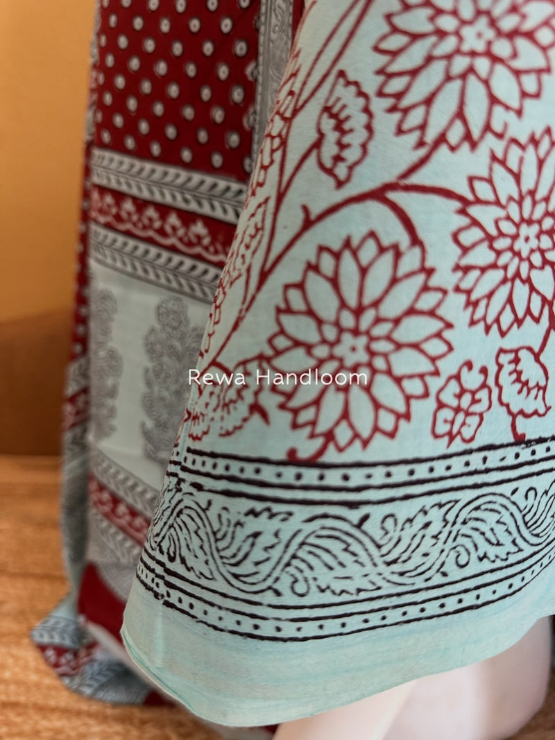  Bagh Print Cotton Suit