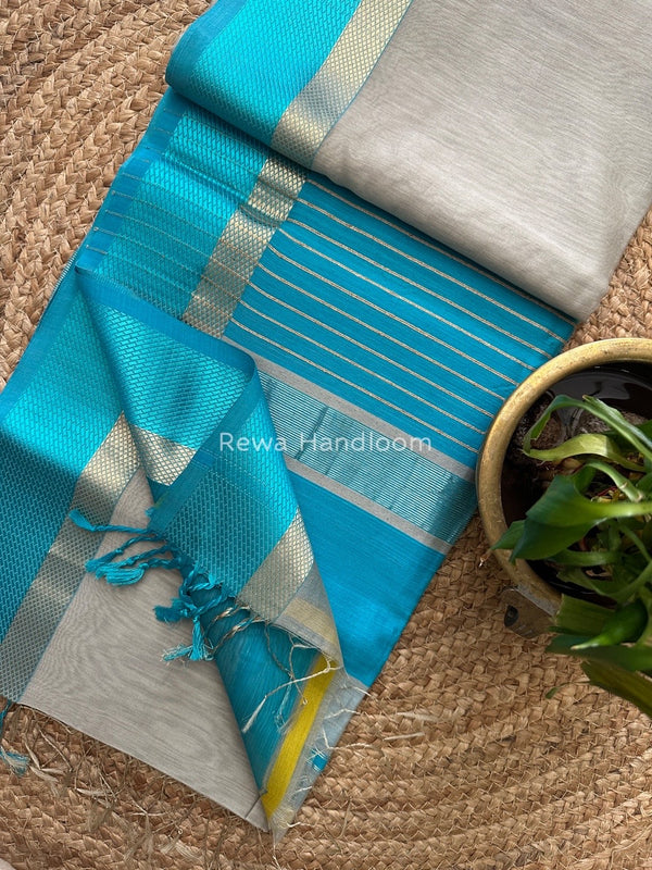 Maheshwari Resham Thread Border Saree