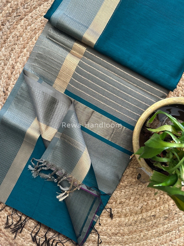 Maheshwari Resham Thread Border Saree