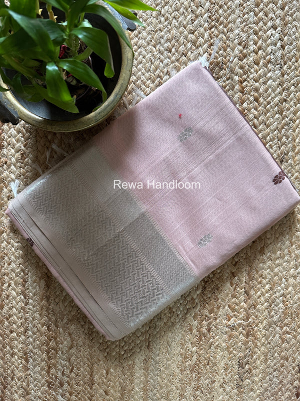 Maheshwari Silver Butti Saree