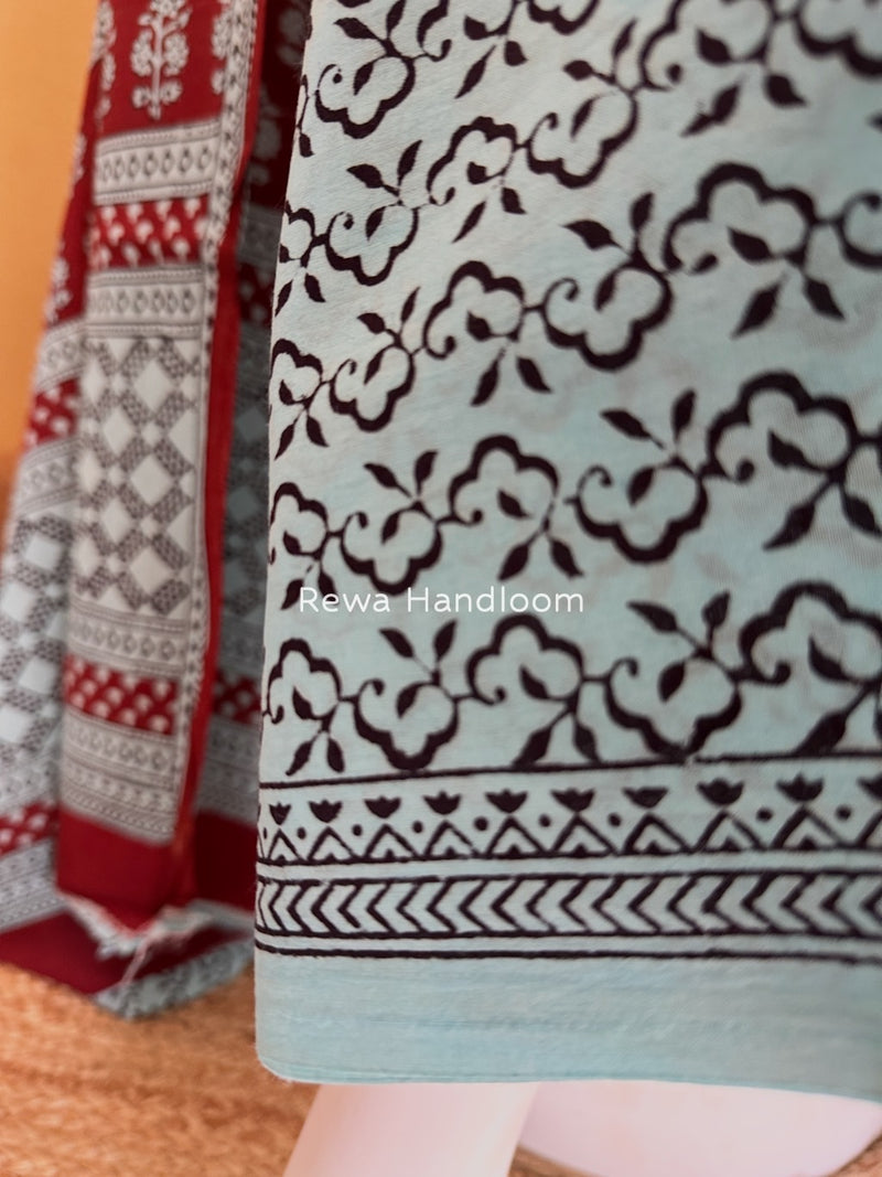  Bagh Print Cotton Suit