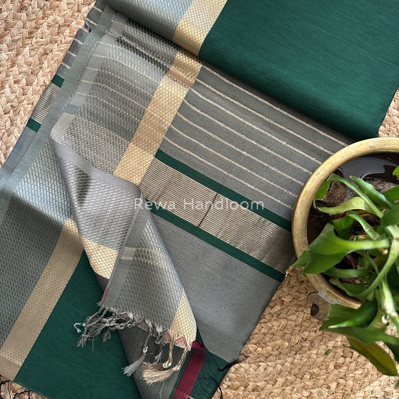 Maheshwari Resham Thread Border Saree