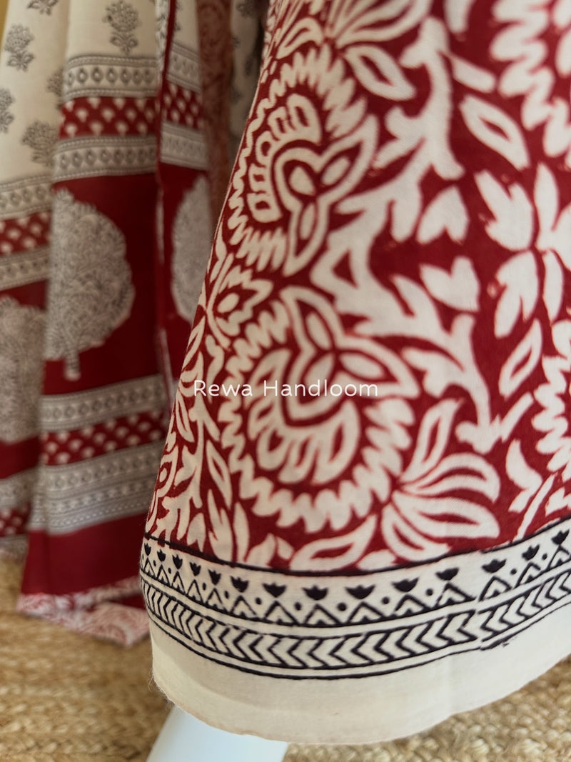  Bagh Print Cotton Suit